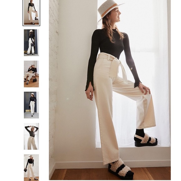 Urban Outfitters BDG High + Wide Tie Belt Jean - Picture 3 of 4